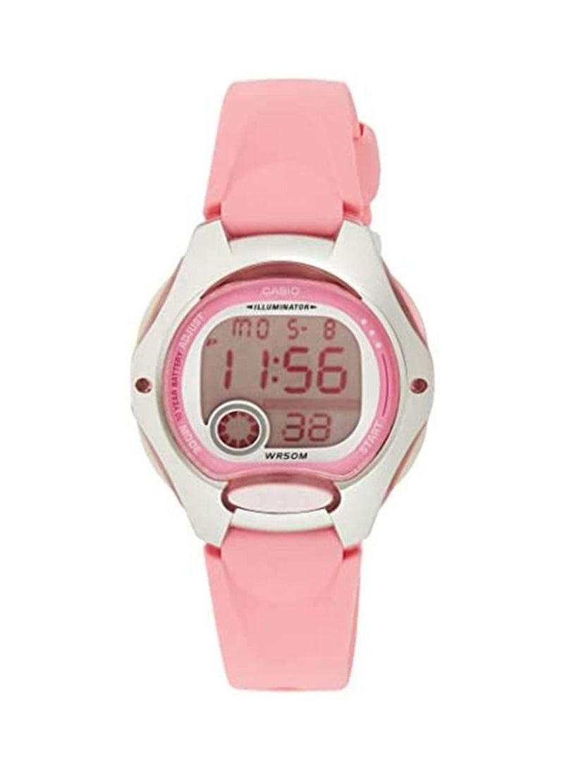 CASIO Women's Youth Resistant Digital Watch Lw-200-4Bv - 35 mm - Pink - Image 1