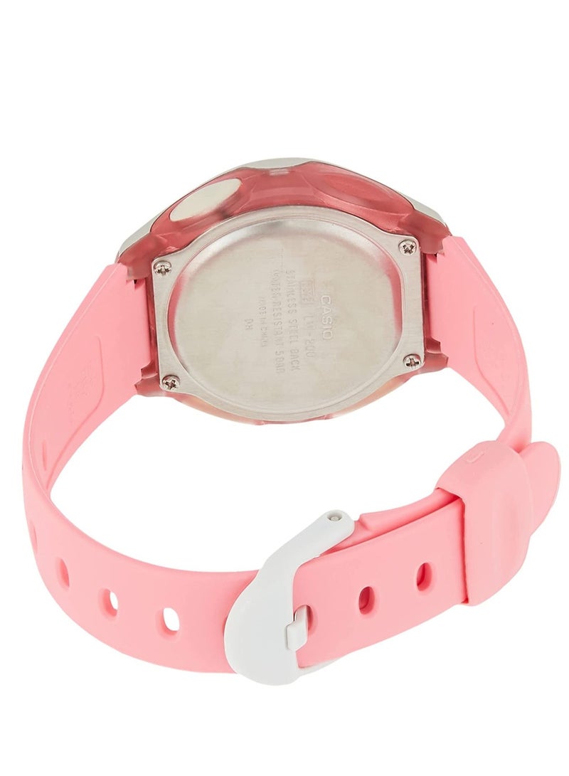 CASIO Women's Youth Resistant Digital Watch Lw-200-4Bv - 35 mm - Pink - Image 2