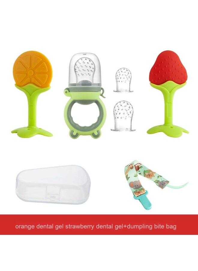 Baby Fruit Teething Joy - Little Mushroom, Banana, Giraffe, and Matchstick Monkey Teethers 