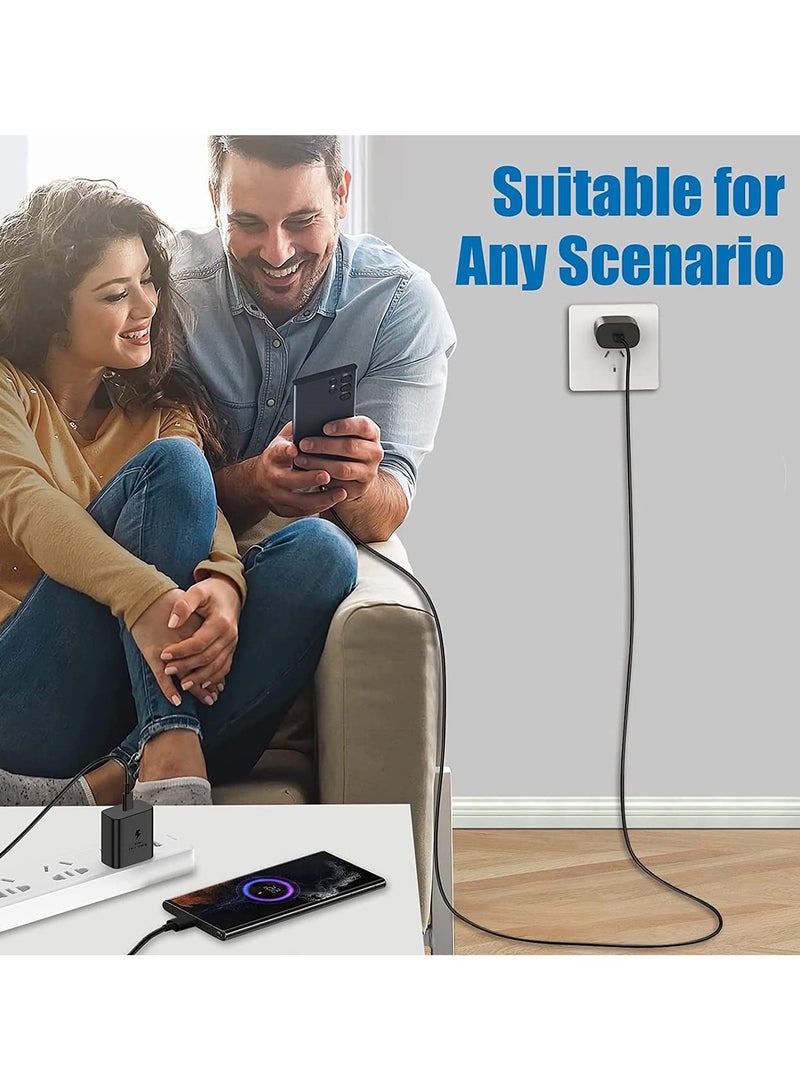 general 45W Phone Charger, Super Fast Samsung Phone Charger, Travel Adapte, Power Adapter with USB C Plug and Cable (Black) - Image 5