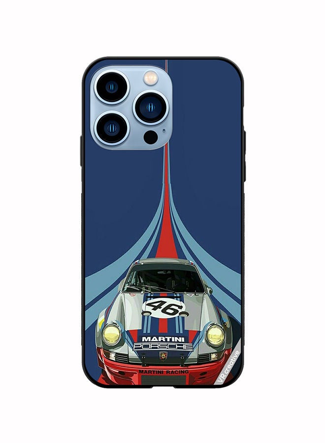 VR CREATIVE Protective Case Cover For Apple iPhone 13 Pro Martini Porsche 46 Racing Car Design Multicolour - Image 1
