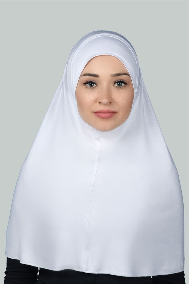 Altobeh حجابات جاهزة من شركة التوبة حجابات عملية - غطاء صلاة (XL) - أبيض  - Image 1