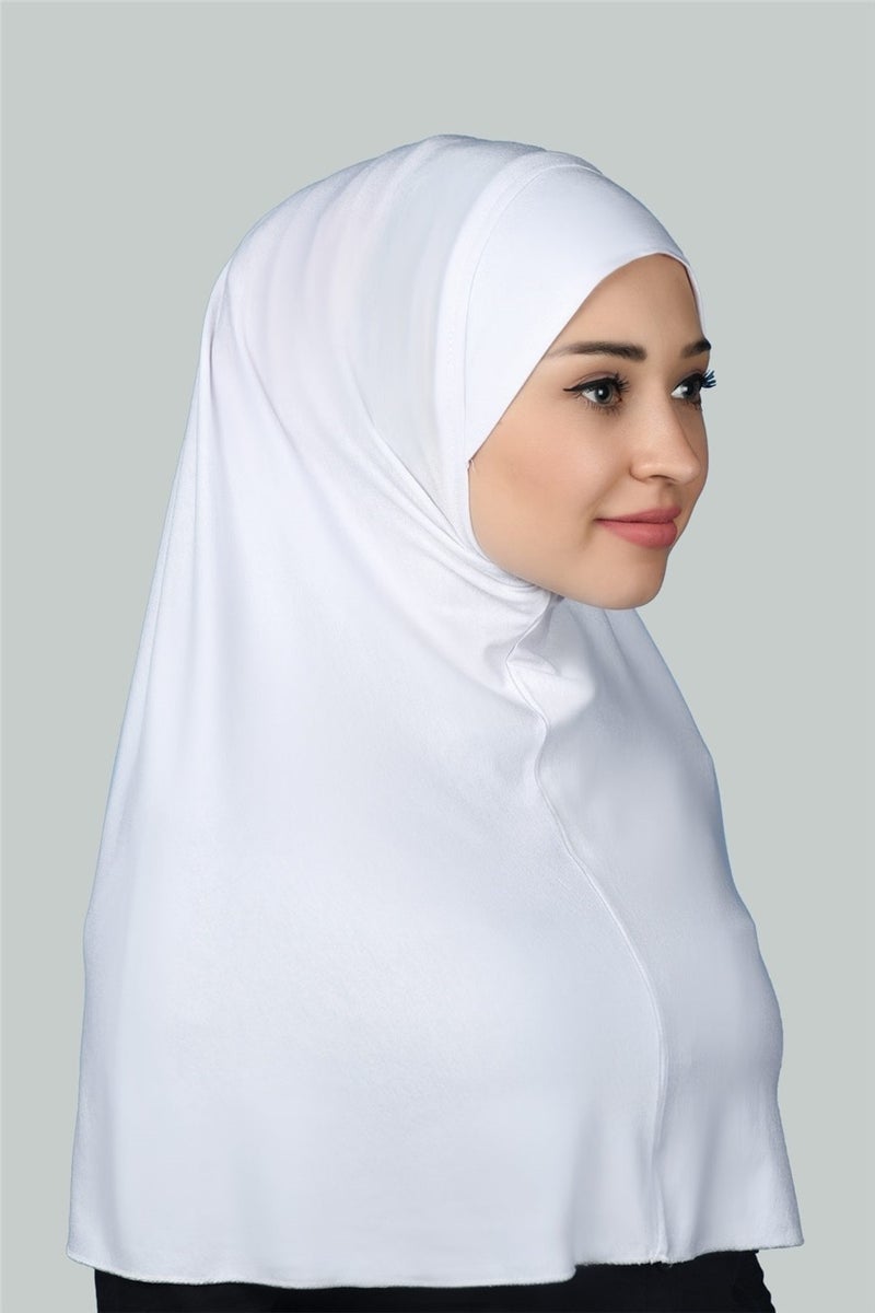 Altobeh حجابات جاهزة من شركة التوبة حجابات عملية - غطاء صلاة (XL) - أبيض  - Image 2
