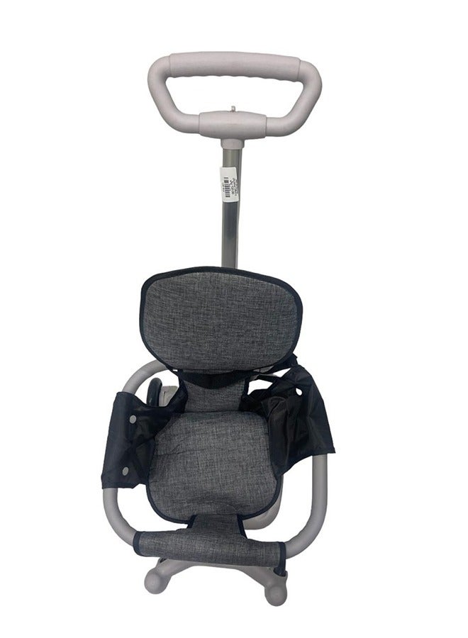 ضحكة  عربة أطفال سهلة الطي وخفيفة الوزن مع خامة ممتازة جيدة التهوية مريحة لحديثي الولادة وصغار السن مع مظلة من أشعة الشمس ( رمادي ) - Image 2