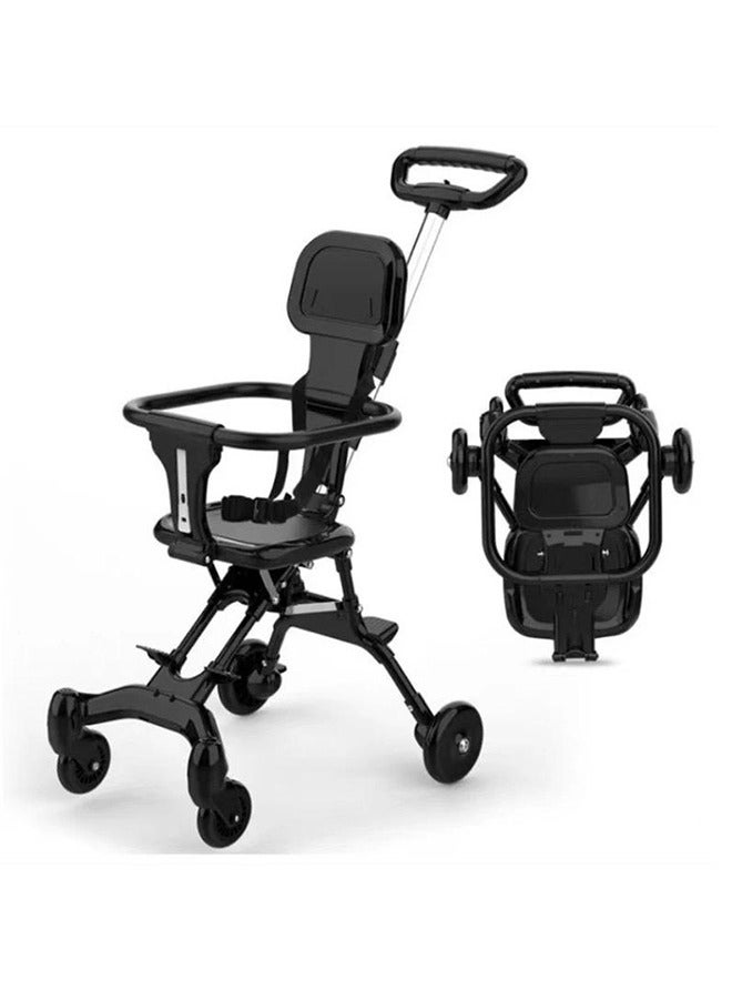 ضحكة  عربة أطفال سهلة الطي وخفيفة الوزن مع خامة ممتازة جيدة التهوية مريحة لحديثي الولادة وصغار السن مع مظلة من أشعة الشمس ( رمادي ) - Image 3