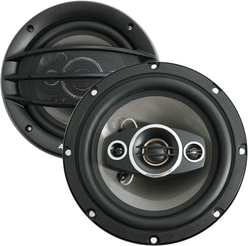 Audiobank 2X AB-630 400 Watts 6.5-Inch 4-Way Car Audio Coaxial Speakers - Image 1