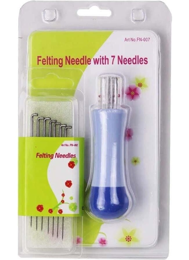 İşkur Makina Işkur Makina Felting Needle Tool Felting Needle and 7 Spare Needles  - Image 1