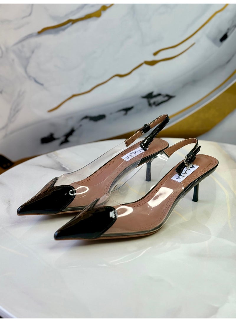 ALAIA PARIS علايا لو كور سورباك بامب بالأسود - Image 2