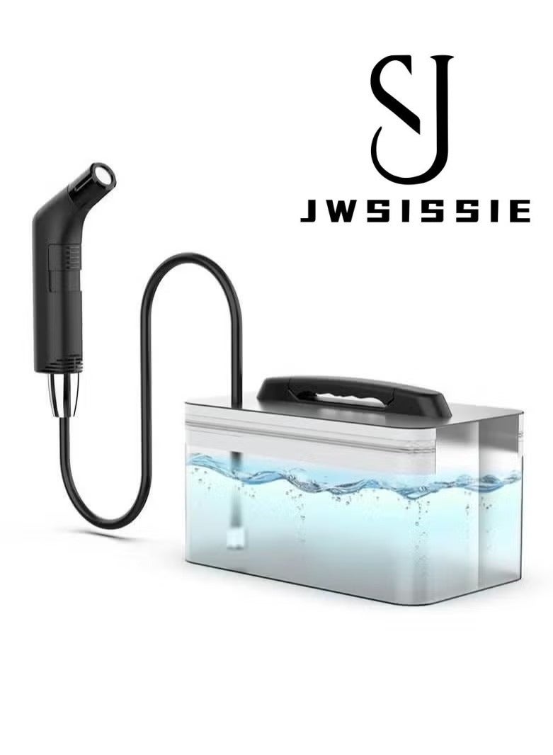 JWSISSIE Portable Electric Bidet shattaf with 1.2m Hose and 2.3L Container - Rechargeable, Compact, and Versatile Personal Hygiene Solution for Travel, Home, Baby Care, Camping, and More - Image 1