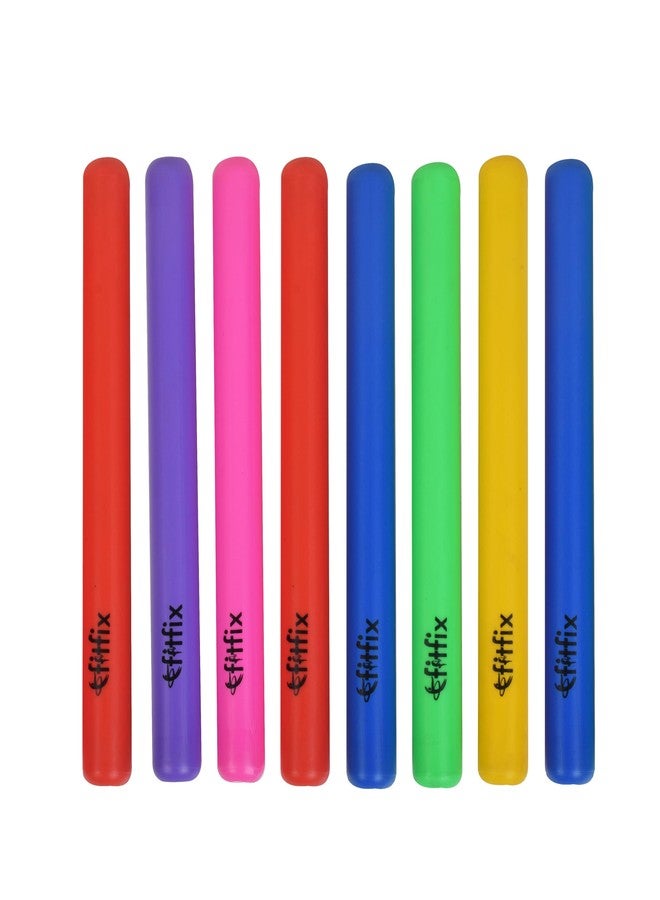 Fitfix® Track & Field Plastic Relay Race Batons for Athletics Practice, Track and Field Sports Race Equipments for Running Race Team- (Multicolour) (Set of 8) (Senior) 1.50 inch Dia Length 30 cm - Image 1