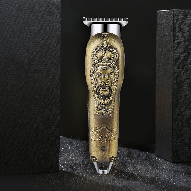 Metal Retro Oil-Head Electric Clipper Hair Salon Carving Gradient Electric Clipper Hair Clipper Home Hair Clipper Charging - Image 5
