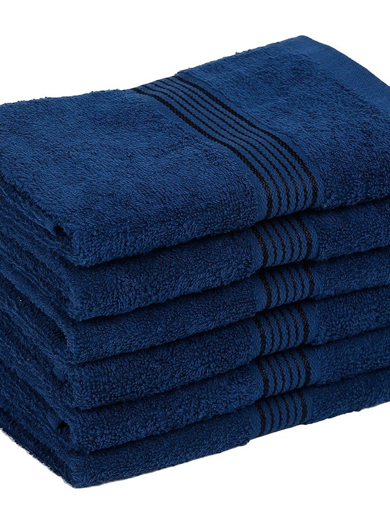 KOPA by Bianca 400 GSM 100% Cotton Soft Terry Towel l 6pc Hand Towel l Hand Towel Set l Hand Towel Holder for Wash Basin l D`Ross l Arctic Blue - Image 4