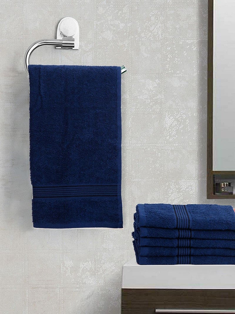 KOPA by Bianca 400 GSM 100% Cotton Soft Terry Towel l 6pc Hand Towel l Hand Towel Set l Hand Towel Holder for Wash Basin l D`Ross l Arctic Blue - Image 1
