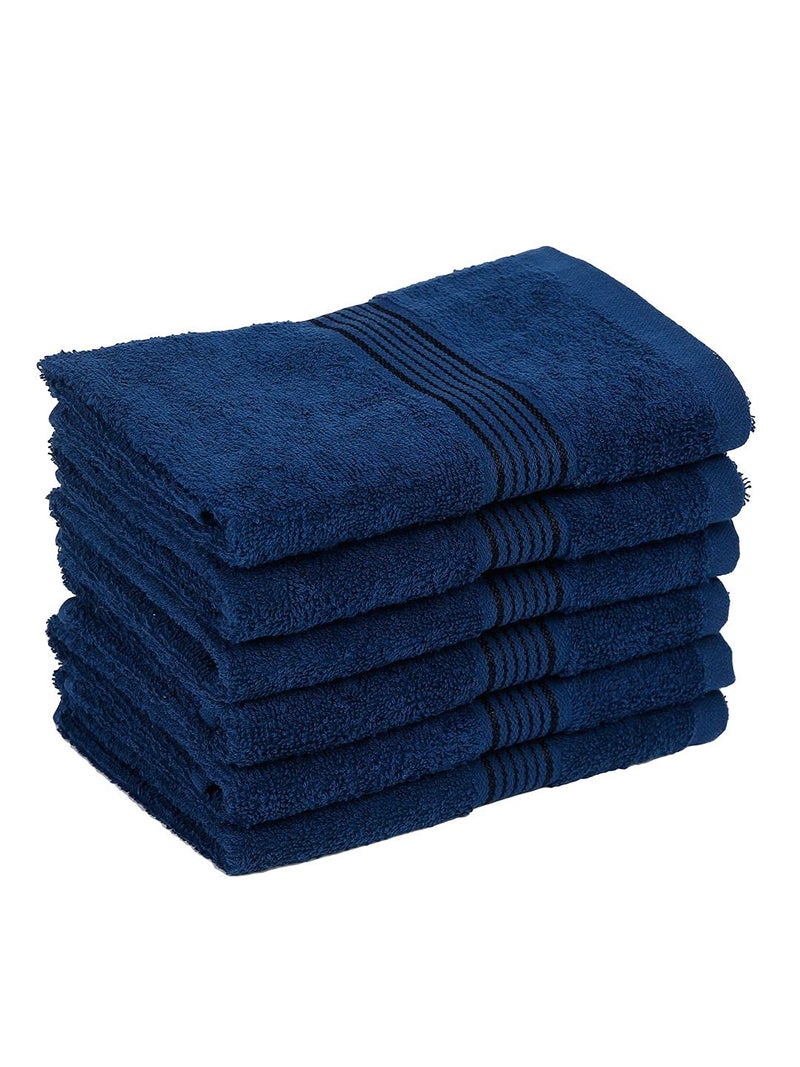 KOPA by Bianca 400 GSM 100% Cotton Soft Terry Towel l 6pc Hand Towel l Hand Towel Set l Hand Towel Holder for Wash Basin l D`Ross l Arctic Blue - Image 3