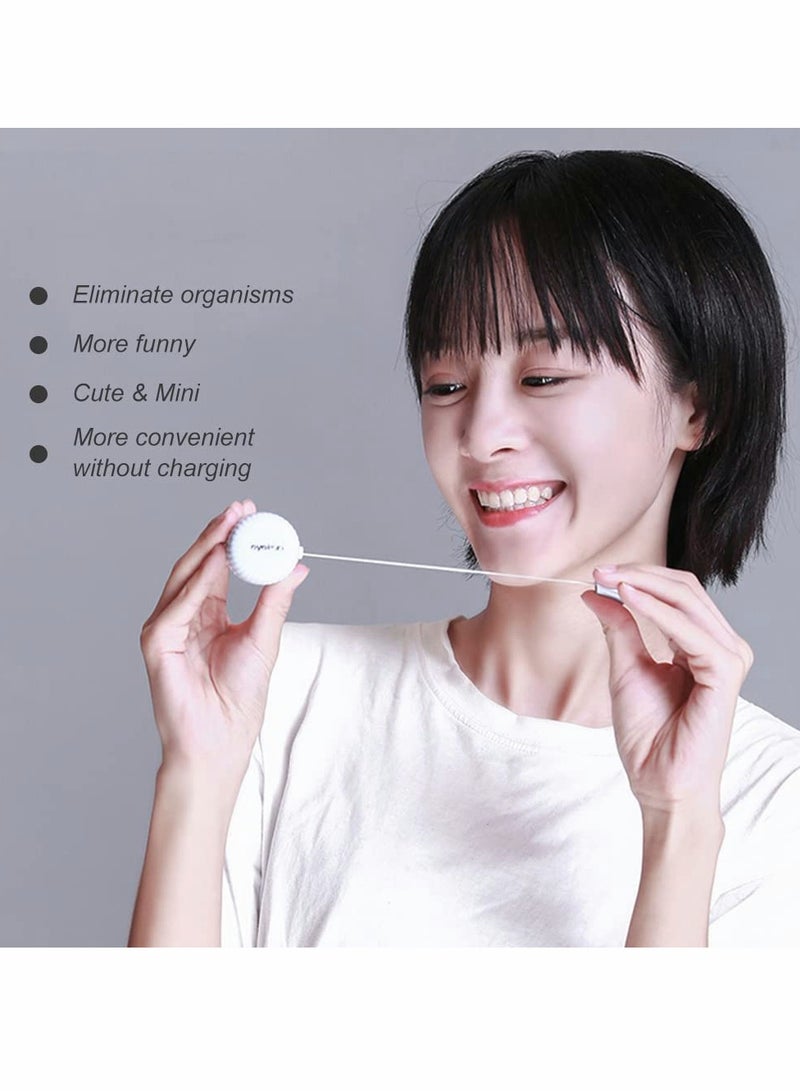 Portable  Lens Cleaner Case,  Lens Washer with Drawstring Manual Cleaner Machine for Daily Care Fast Cleaning Soft and Hard  Lenses (Rhine Green) - Image 3