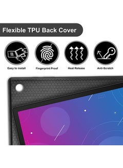 Generic حافظة حماية محمولة قابلة للفصل للكمبيوتر اللوحي مع فتحة قلم لوحة مفاتيح BT متوافقة مع Samsung Tab A7 Lite 8.7/T220/T225 باللون الأسود  - Image 5