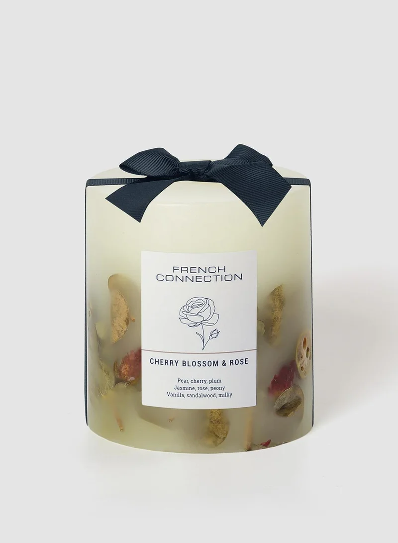 فرنش كونكشن شمعة زهر الكرز والورد بلمسة نباتية  جرام
