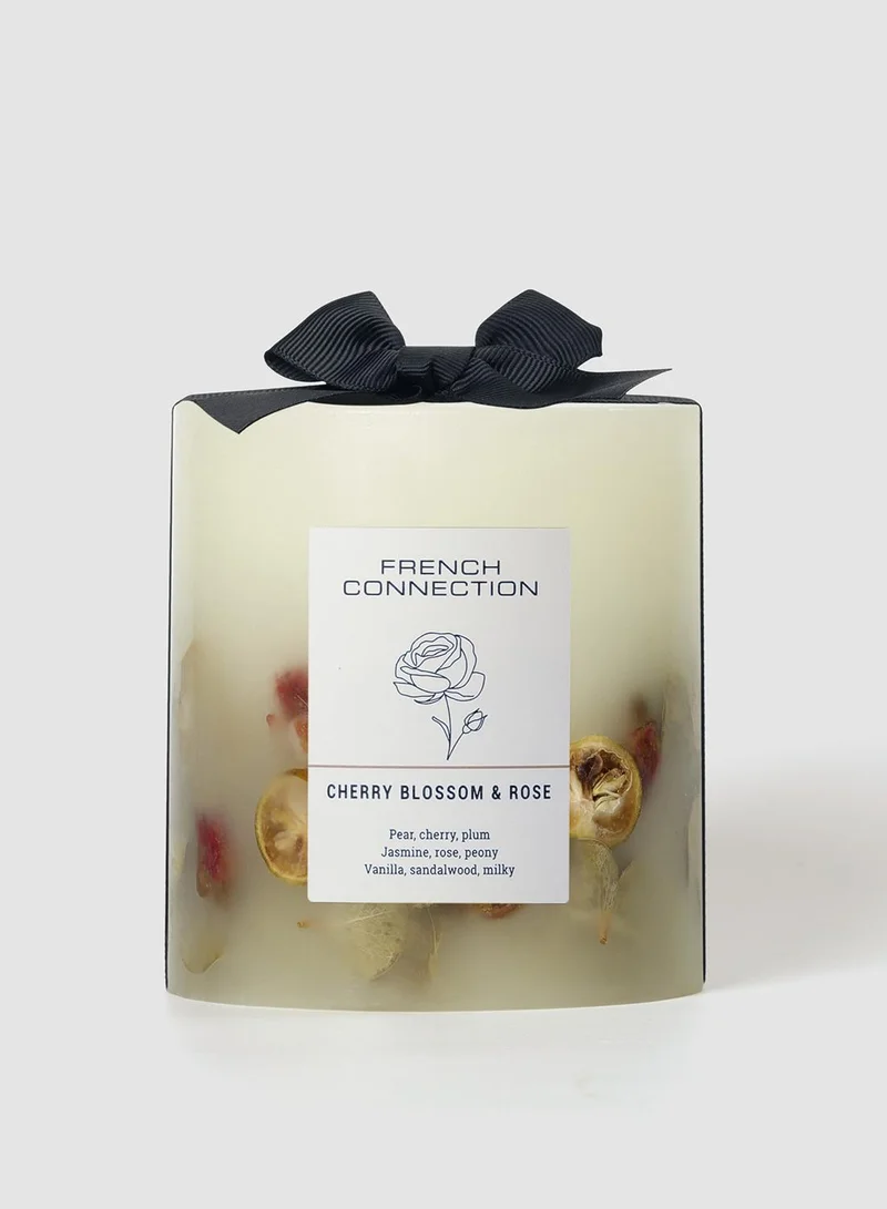 French Connection Botanical Infused Cherry Blossom & Rose Candle 660G