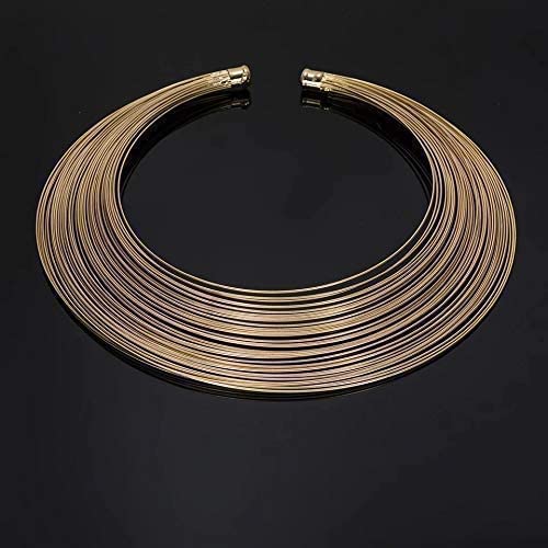YouBella Gifts Stylish Latest Gold Plated Combo of Choker Jwell Necklace Jewellery Set with Earrings, Bracelet and Ring for Girls and Women (Golden) (YBNK_5773) - Image 5