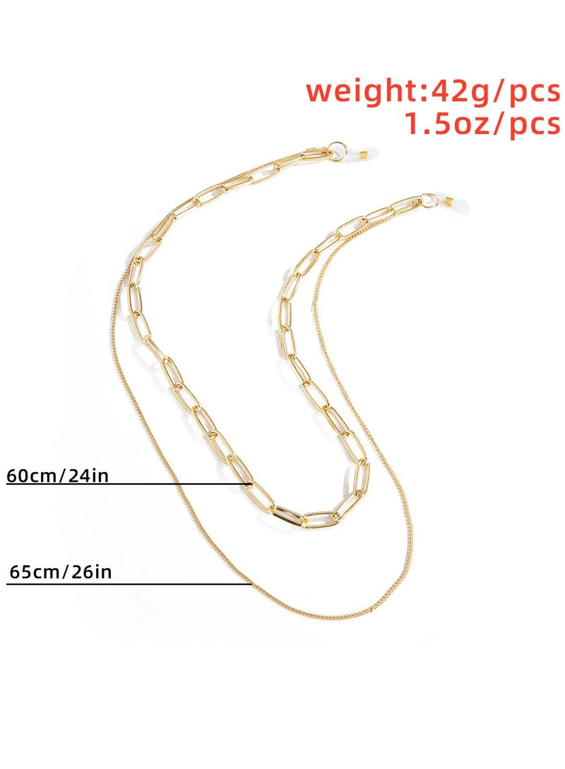 MissTiara 2 Styles Fashionable and Beautiful Eyeglasses Chains Sunglasses Strap Holder  - Image 4