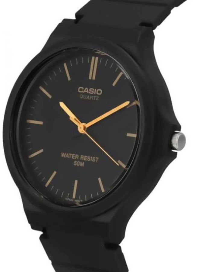 CASIO Men Water Resistant Analog Watch MW-240-1E2VDF - 44 mm - Black - Image 4