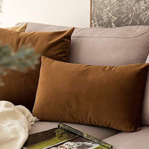 Khooti Velvet Cushion Cover, 22x22 (Brown)(Pack of 5) - Image 3