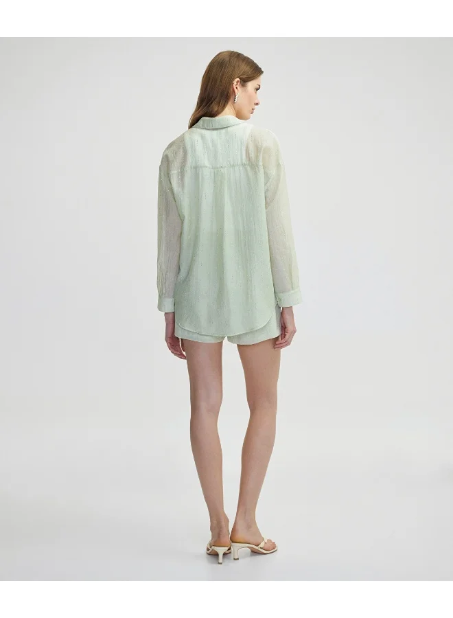 Ipekyol Relaxed Fit Rhinestone Shirt