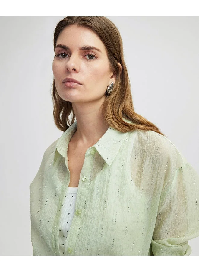 Ipekyol Relaxed Fit Rhinestone Shirt