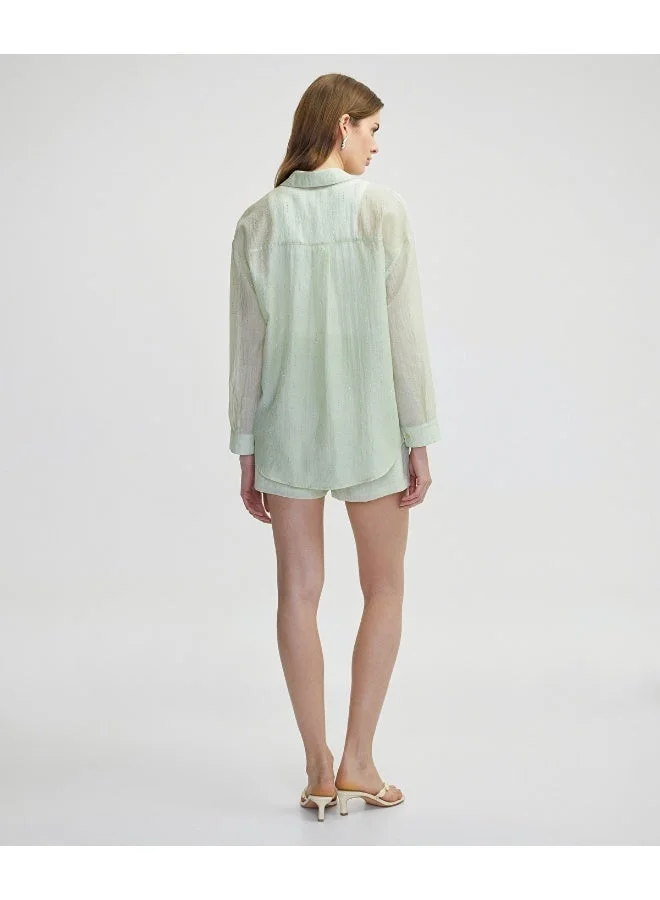 Ipekyol  Relaxed Fit Rhinestone Shirt for Women | Best Price UAE