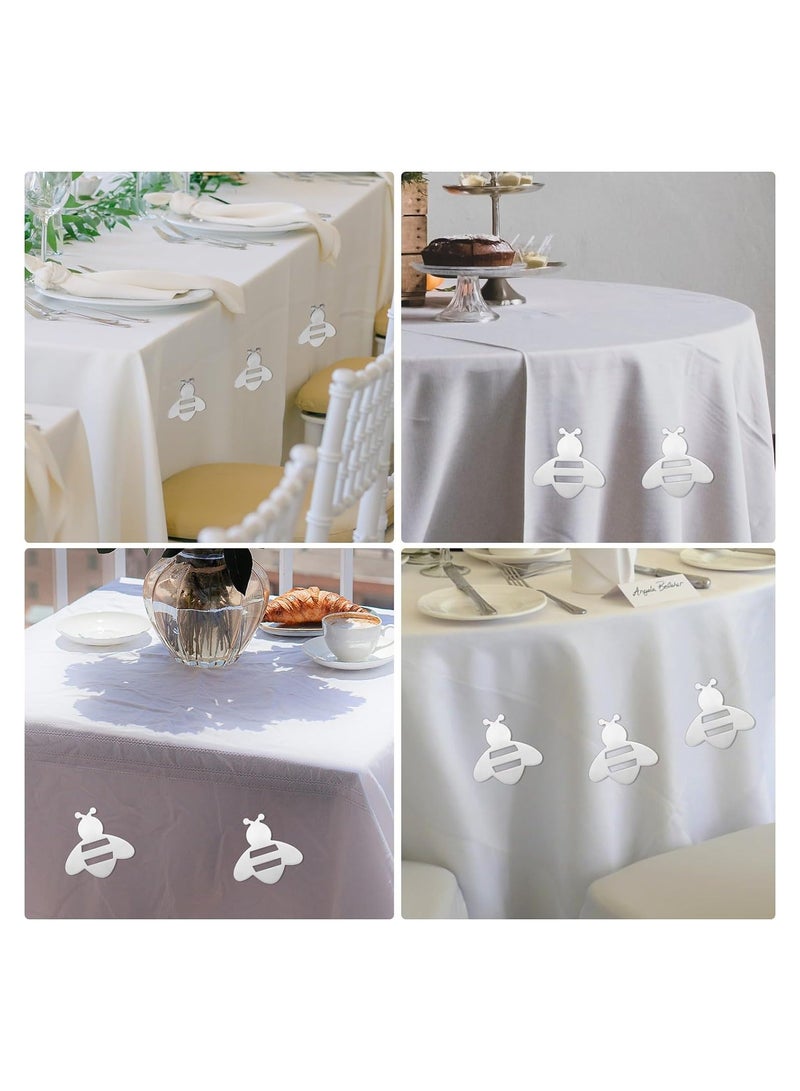 Magnetic Tablecloth Clips, 12 Pcs Bee Stainless Tablecloth Pendant, Picnic Tablecloth Clips Windproof Tablecloth Pendant for Outdoor Picnic Family Dinner Wedding Party - Image 5