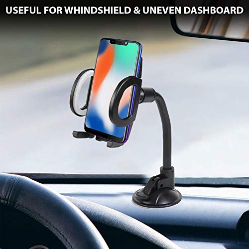 Adeptt VH-19HD12 Universal Dash and Window Mount Holder (Black) - Image 2