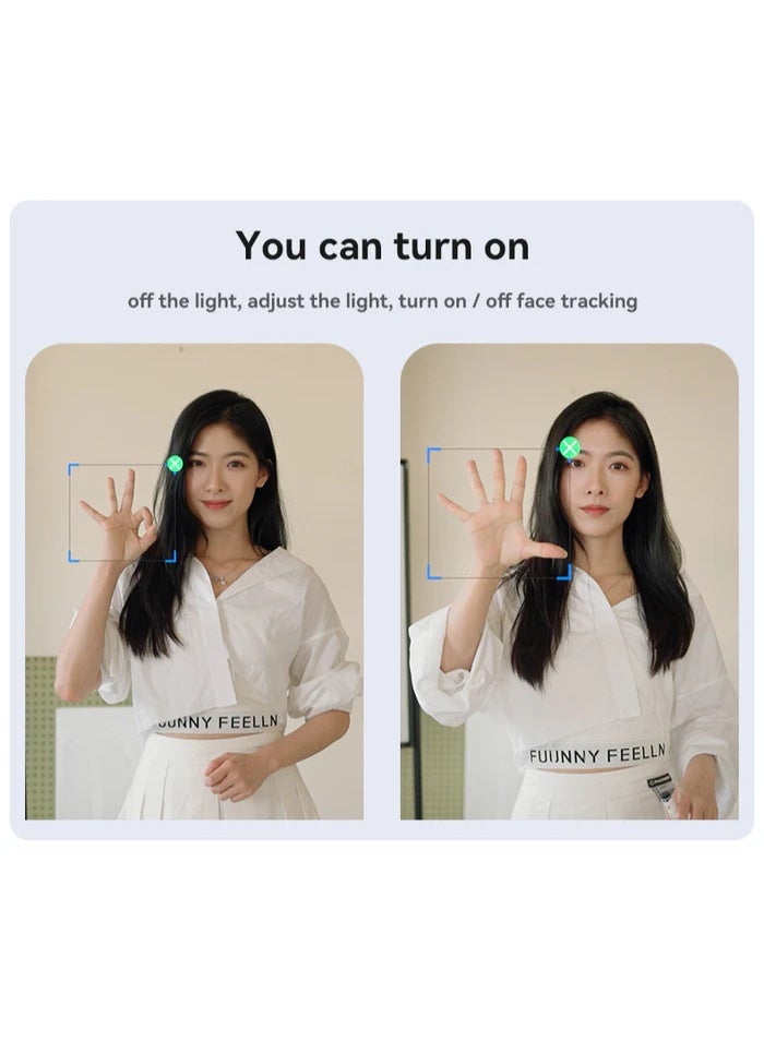 يسيدو حامل ثلاثي ذكي Yesido SF21 بتقنية تتبع الوجه مع كاميرا مدمجة، دوران أوتوماتيكي 360°، بطارية قوية قابلة لإعادة الشحن، وحامل هاتف عالمي مثالي للتصوير والبث المباشر - Image 2