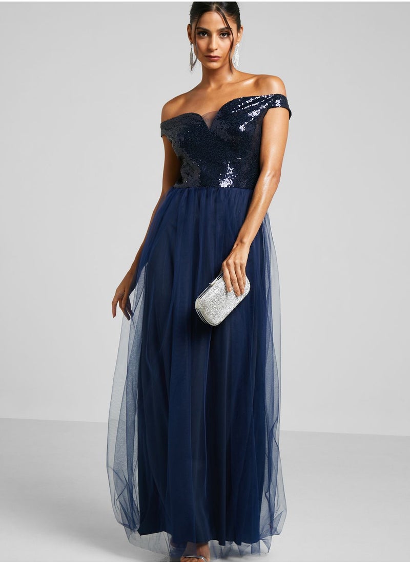 Ella Limited Edition - Off-Shoulder Sweetheart Dress - Image 1