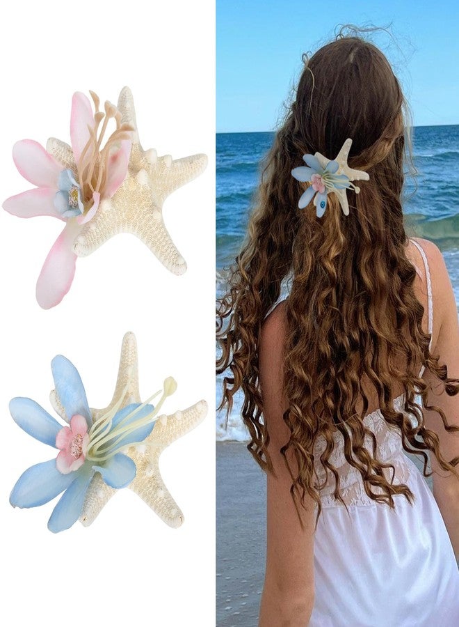 NAISIER Starfish Hair Clip seashell hair clip Beach Sea Star mermaid hair accessories for women girl. - Image 1