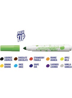 carioca Scented Jumbo Felt Tip Crayons Pack of 10  - Image 2