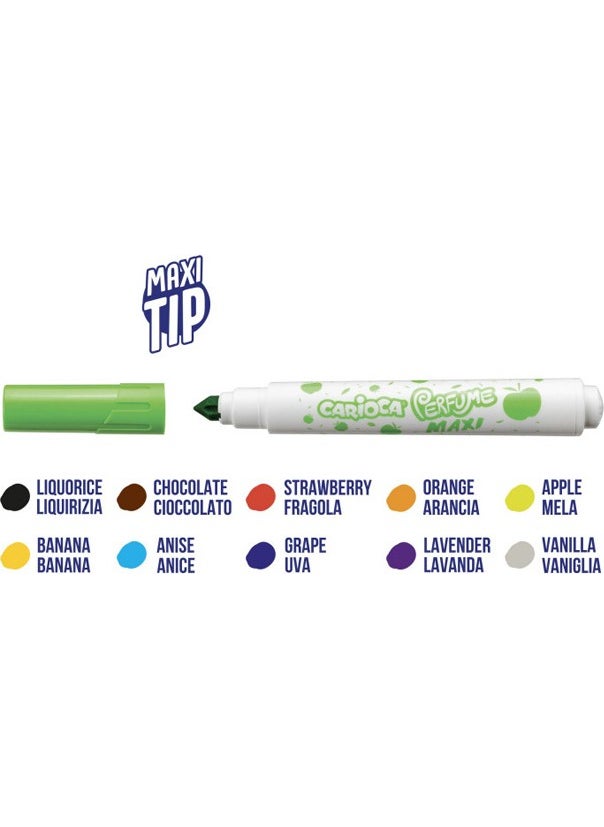 carioca Scented Jumbo Felt Tip Crayons Pack of 10  - Image 2