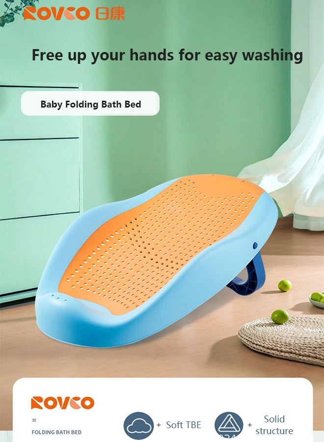 عام صينية الاستحمام للرضع، حوض استحمام الرضع، حصيرة الاستحمام للرضع، شبكة الاستحمام للمواليد، جهاز استحمام عالمي، إطار الاستحمام يمكن أن يجلس ويستلقي، سرير الاستحمام. - Image 5