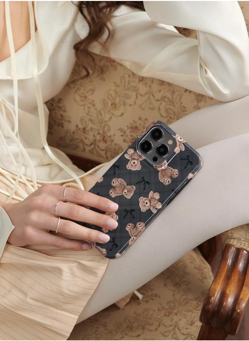 بورجا - غطاء فاخر لامع لجهاز Samsung S24 Ultra غطاء أنيق بتصميم فاخر مزين باللمعان، متوافق مع طبقتين من السيليكون للحماية الكاملة. يتميز بتصميم "BFF - Teddy" المخصص لعشاق الأناقة والمتانة، مما يجعله الخيار المثالي لحماية جهازك بأسلوب فريد ومميز. - Image 1