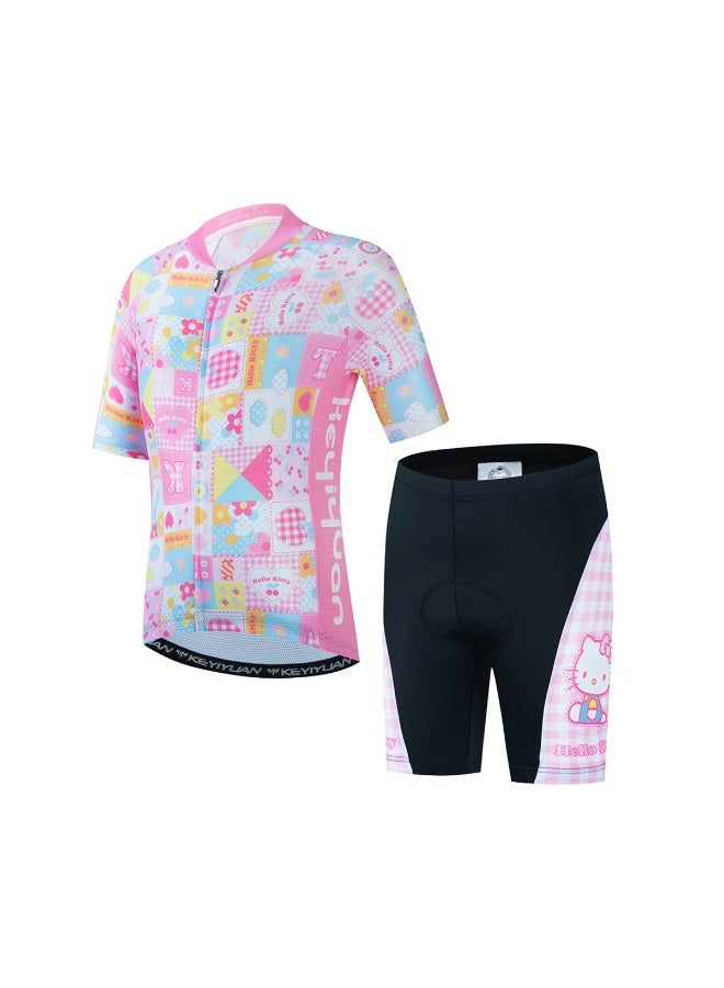 KUYING GR New Summer Outdoor Sunscreen Moisture Absorption Quick Drying Bicycle Women's Cycling Clothing Set - Image 1