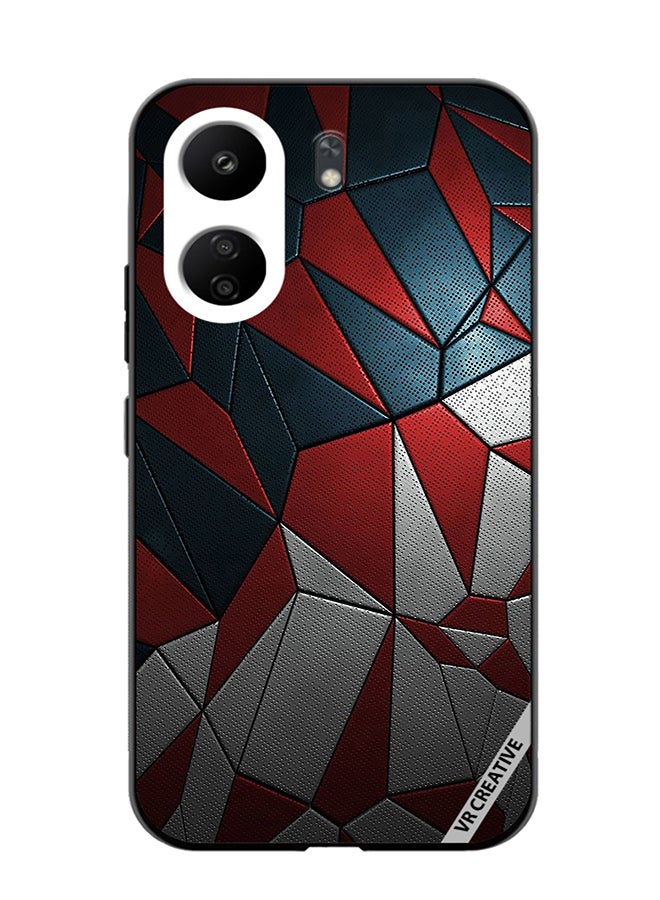VR CREATIVE Protective Case Cover For Xiaomi Redmi 13C Abstract Design Multicolour - Image 1