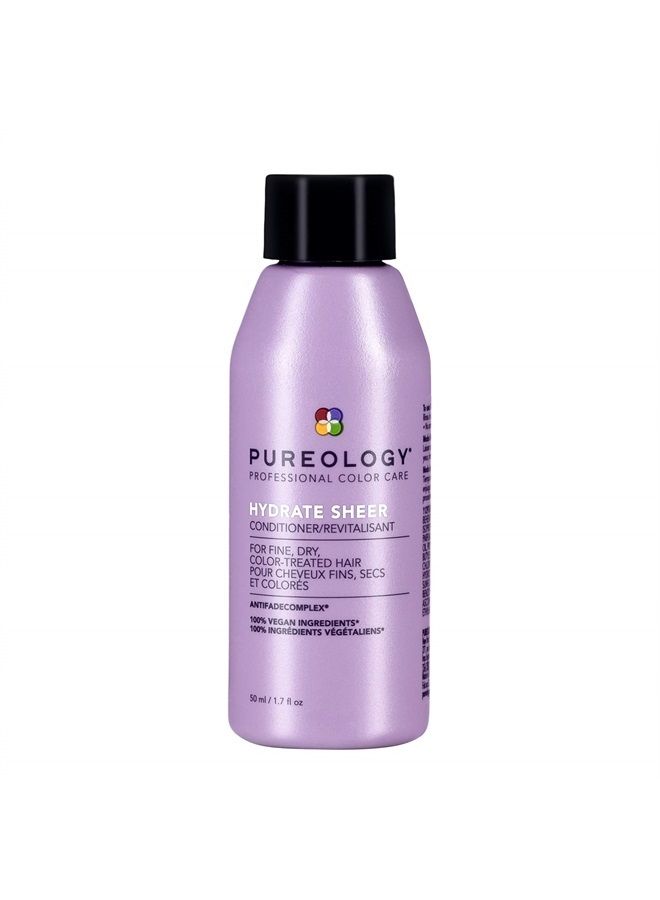 PUREOLOGY Hydrate Sheer Nourishing Conditioner | For Fine, Dry Color Treated Hair | Sulfate-Free | Vegan - Image 1