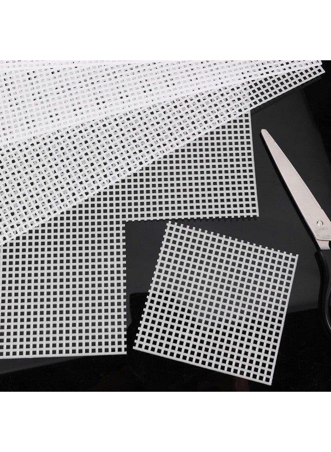 Caydo 4 Pieces 7 Count Plastic Mesh Canvas Sheets For Embroidery Acrylic Yarn Crafting Knit Crochet Projects And Make Aquarium Dividers (10.5 X 13.5 Inch) - Image 5