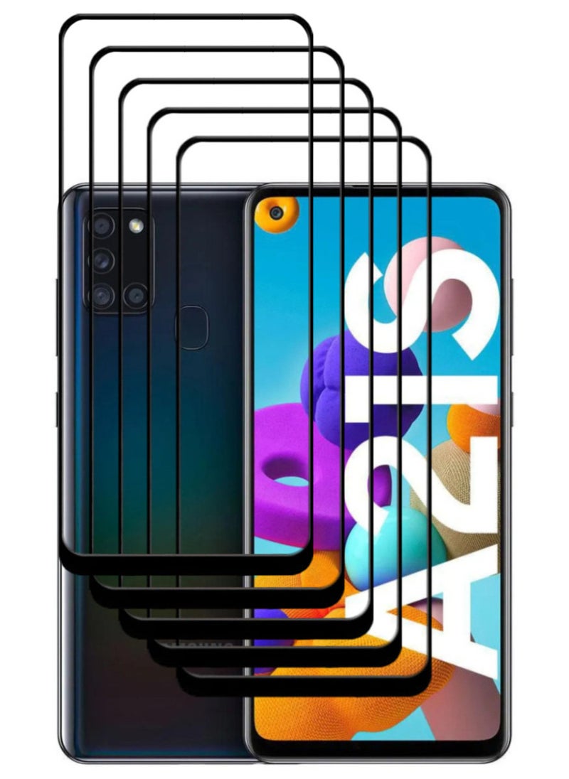 ACLIX 5 Pieces Antistatic ESD Dustproof Premium Quality High Definition Tempered Glass Screen Protector Designed For Samsung Galaxy A21s - Image 1