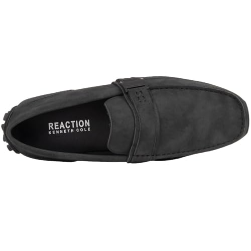 Kenneth Cole Reaction Loafer Mens Slip-On (Wilson Driver) Cozy Lining for Extra Comfort Memory Foam Insole, Black, 9.5 - Image 4