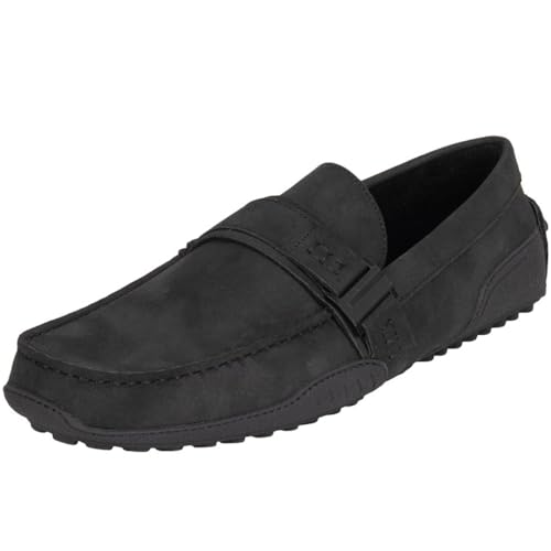 Kenneth Cole Reaction Loafer Mens Slip-On (Wilson Driver) Cozy Lining for Extra Comfort Memory Foam Insole, Black, 9.5 - Image 1