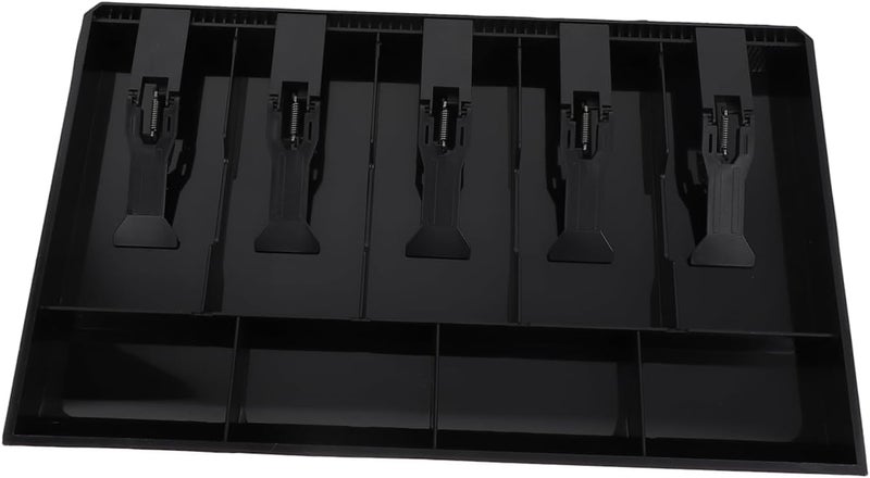 درج النقود مع منظم أموال بخمسة أقسام، إدراج لسجل النقد، بديل للعملة لمحلات البيع بالتجزئة والمتاجر الكبيرة، صندوق كاشير فعال يتميز بمشابك موثوقة - Image 1