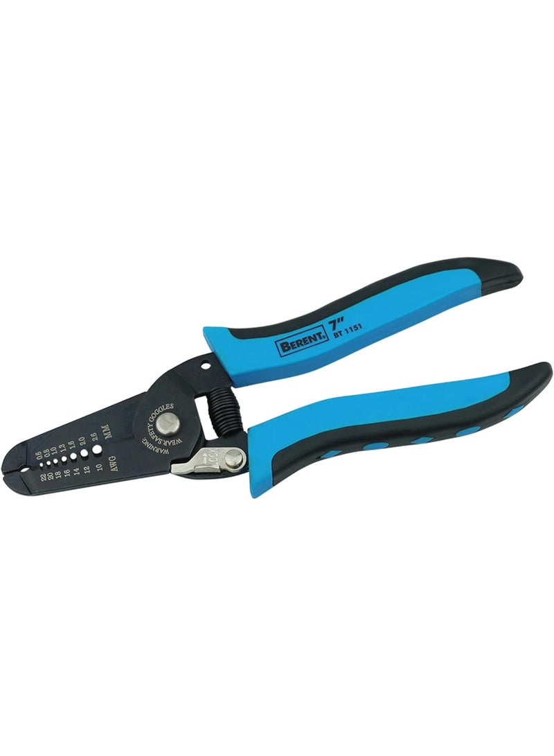 أداة إزالة العزل وقطع الأسلاك، أداة إزالة العزل للأسلاك 10-22 AWG، قاطع مسطح مع قفل أمان وتصميم حافة منحنية، قواطع جانبية مائلة للإلكترونيات والمجوهرات والطباعة ثلاثية الأبعاد والحرف اليدوية