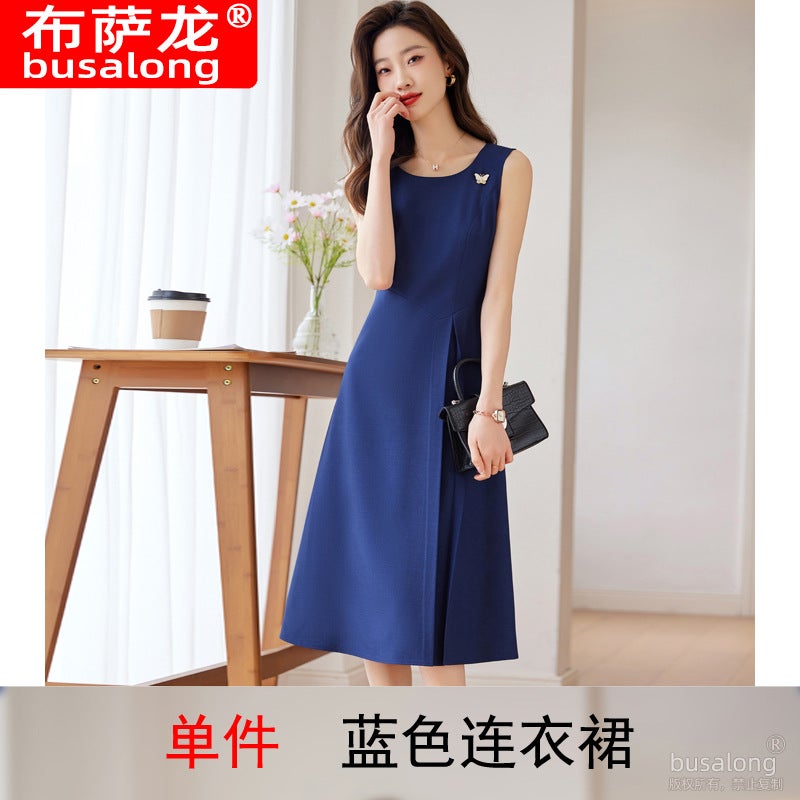 Bucason Women'S Mid-Sleeve Professional Suit Dress Formal Suit Interview Sales Work Clothes 966 - Image 1