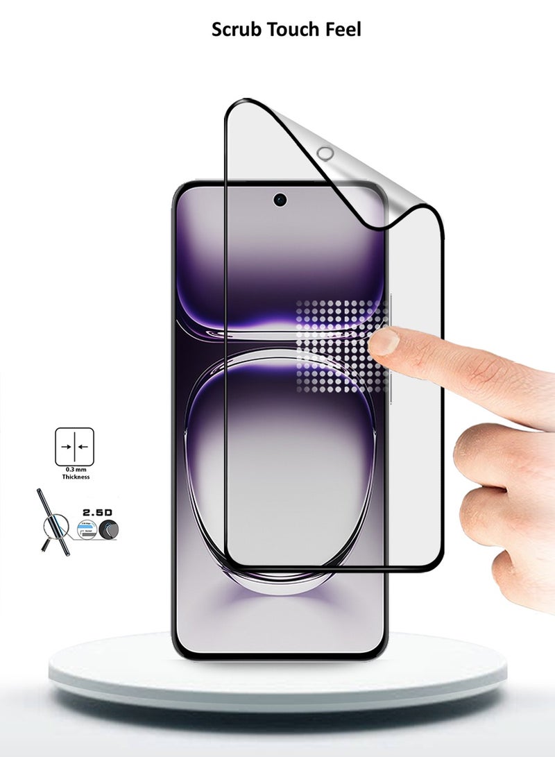 Wtech Oppo Reno12 5G 2024 Nano Ceramic Full Glue Full Cover Matte Flexible Screen Protector (MSCNMN) - Clear/Black - Image 4