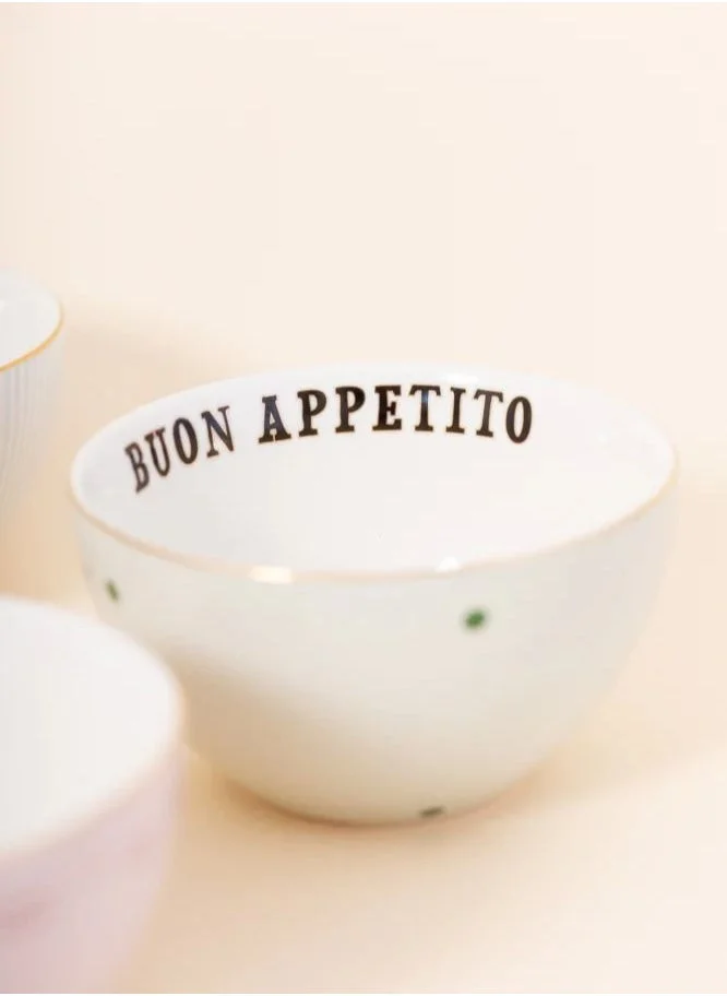 YVONNE ELLEN 4 Piece Slogan Cereal Bowls